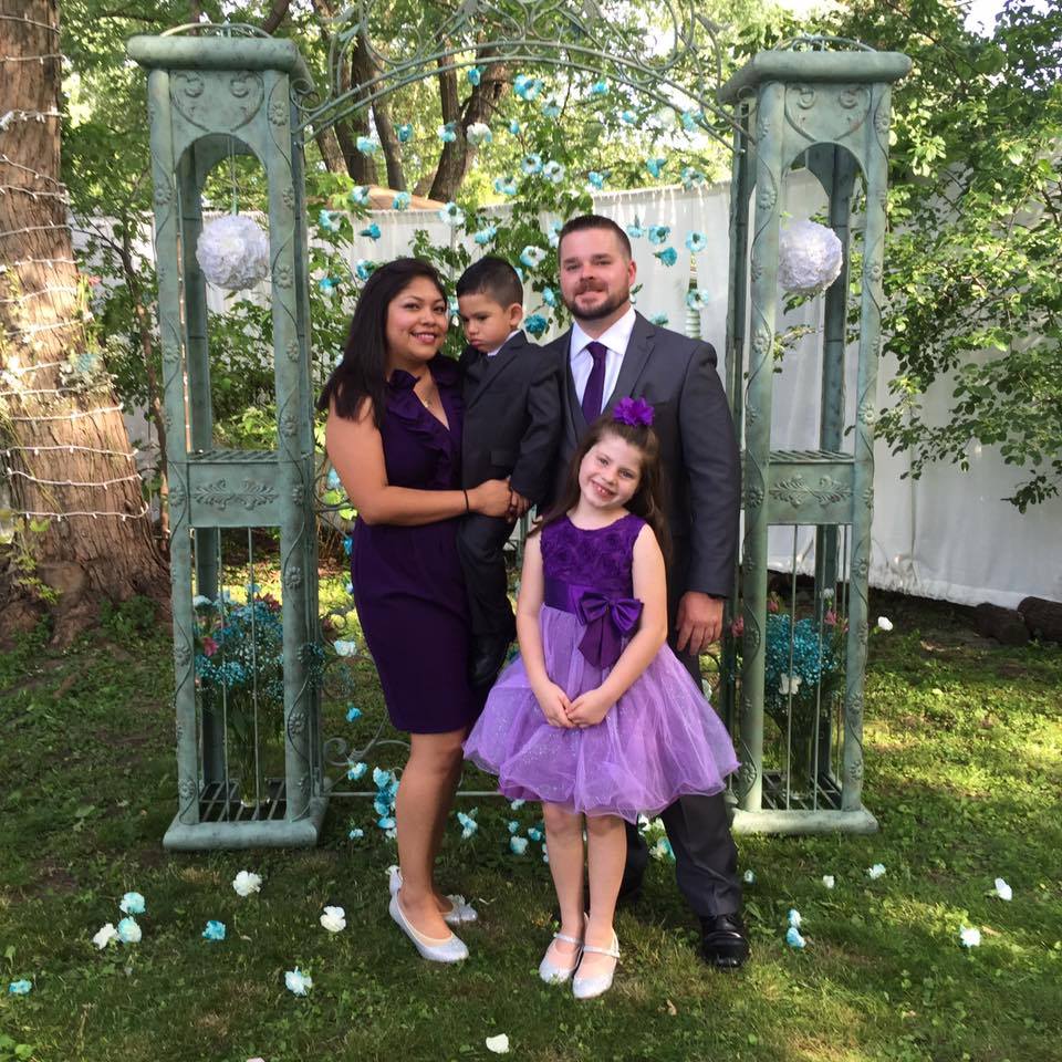 Justin Rayborn and his family